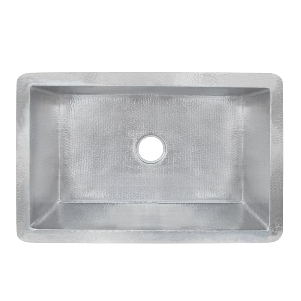 Cocina 33" Brushed Nickel Copper Undermount Kitchen Sink