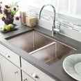 thumbnail image 1 of Native Trails CPK575 Cocina Duet 33" Undermount Double Basin Copper Kitchen Sink - Nickel, 1 of 3