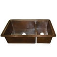 thumbnail image 1 of Native Trails Cpk77 Cocina Duet 40" Undermount Double Basin Copper Kitchen Sink - Copper, 1 of 6
