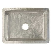 Native Trails Cpk79 Cocina 24" Undermount Single Basin Copper Kitchen Sink - Nickel
