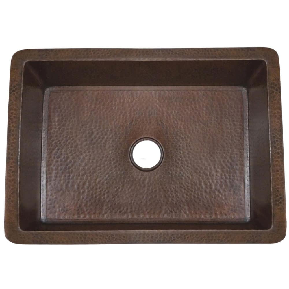 30" Antique Copper Undermount Single Basin Kitchen Sink
