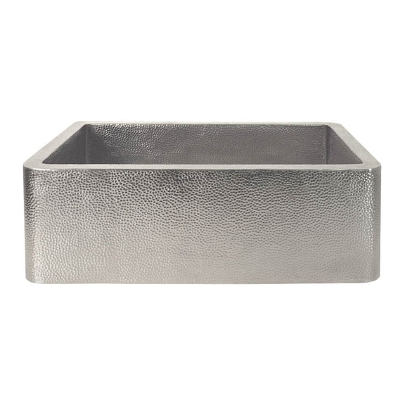 Native Trails CPK594 Farmhouse 30" Farmhouse Single Basin Copper Kitchen Sink - Nickel