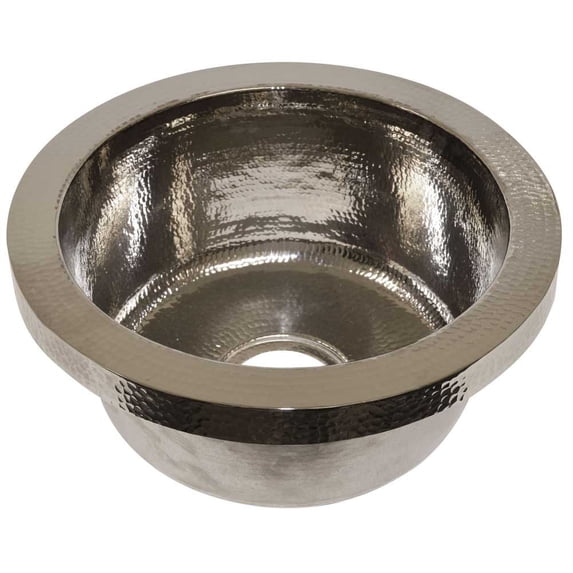 Native Trails Cps16 Mojito 13" Drop-In Single Basin Copper Bar Sink - Nickel