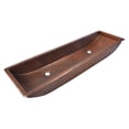 thumbnail image 1 of Native Trails CPS208 Trough 48" Rectangular Copper Drop In Or Undermount Bathroom Sink -, 1 of 5