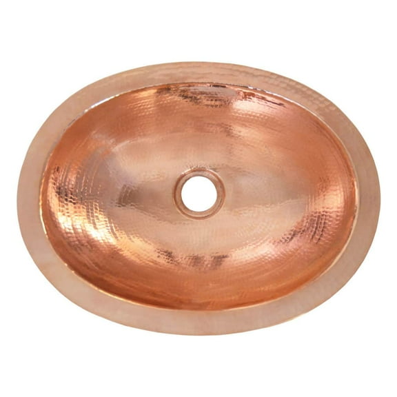 Native Trails Cps38 Baby Classic 15-3/4" Oval Copper Undermount Bathroom Sink - Copper