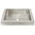 thumbnail image 1 of Native Trails Cps46 Tatra 20" Rectangular Copper Drop In Bathroom Sink - Nickel, 1 of 5