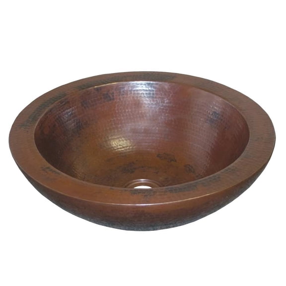 Native Trails CPS255 Laguna 16" Circular Copper Vessel Bathroom Sink - Copper
