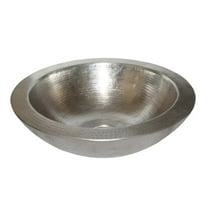 Native Trails Cps55 Laguna 16" Circular Copper Vessel Bathroom Sink - Nickel