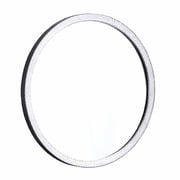 Native Trails Divinity Hammered Aluminum Round Mirror - Silver