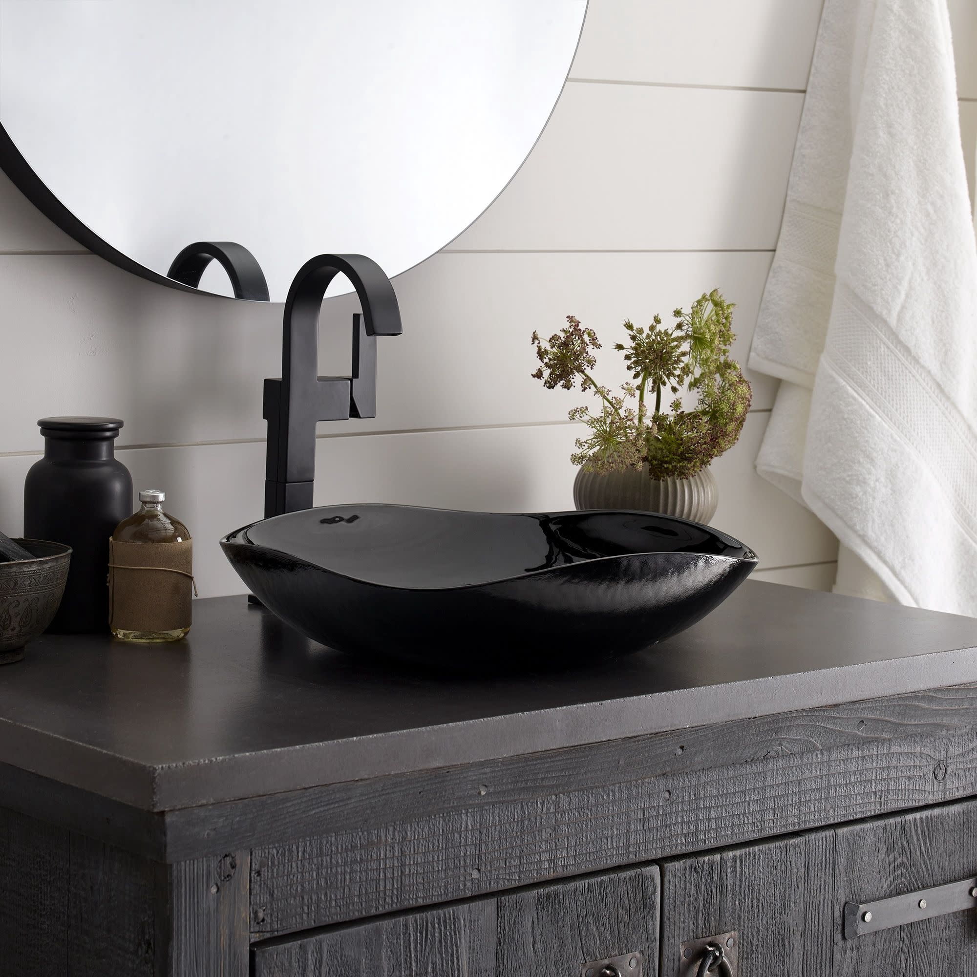 Native Trails Lido Bathroom Sink With Abyss Finish MG1515-AS