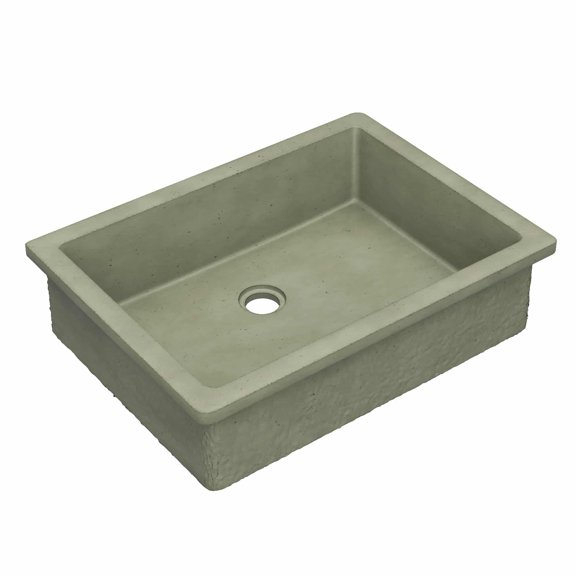 Native Trails NSL2116-G Nativestone 21" Rectangular Concrete Undermount Bathroom Sink -
