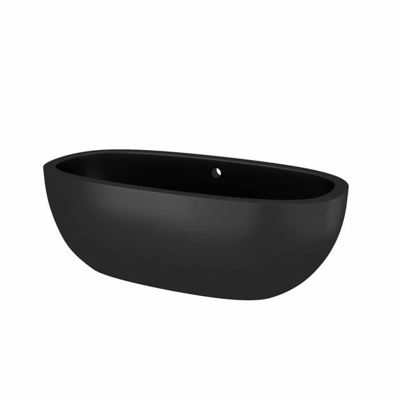 Native Trails Nativestone Concrete Bathtub With Charcoal Finish NST7236-C