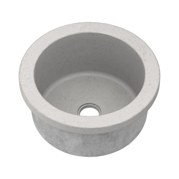 Native Trails NSB1407-A Nativestone 14" Undermount Single Basin Concrete Bar Sink - Wood