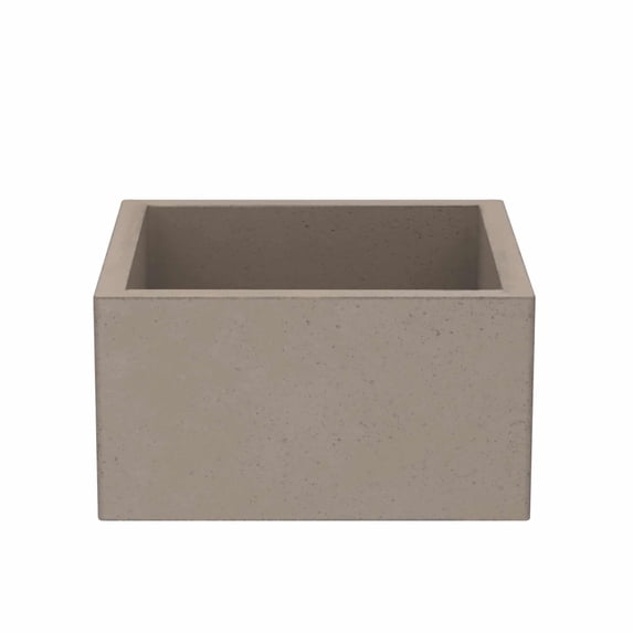 Native Trails NSB1515-E Nativestone 15" Farmhouse Single Basin Concrete Kitchen Sink -
