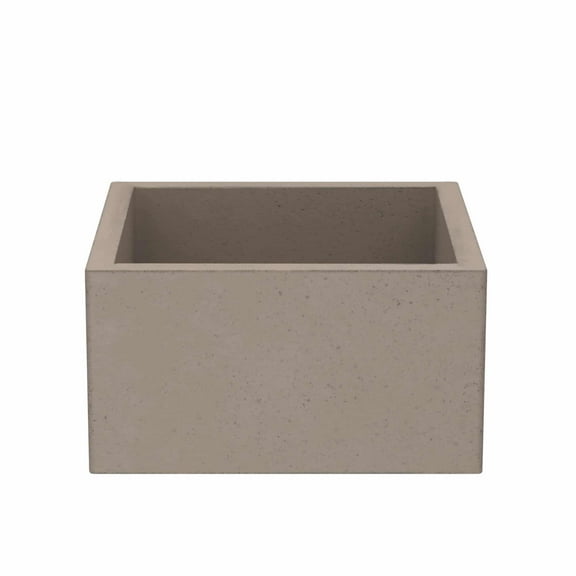 Native Trails NSB1515-E Nativestone 15" Farmhouse Single Basin Concrete Kitchen Sink -