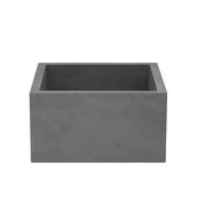 Native Trails Nsb1515 Nativestone 15" Farmhouse Single Basin Concrete Kitchen Sink - Slate