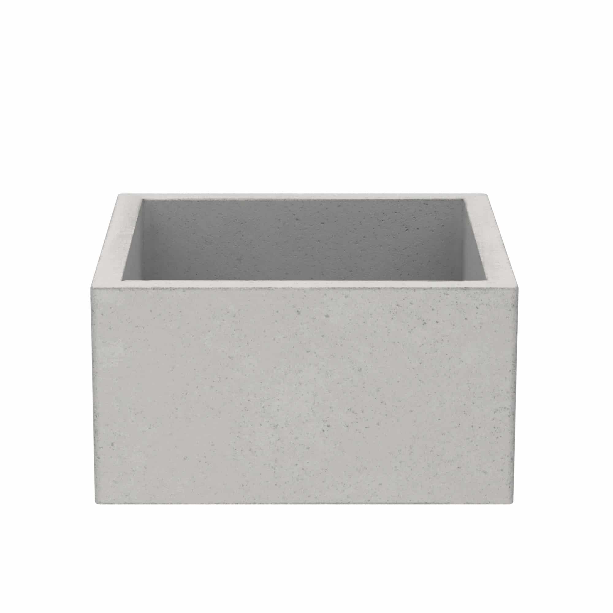 Ventana 15" Ash Concrete Farmhouse Apron Front Sink