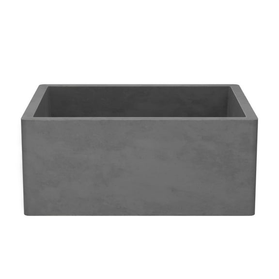 Native Trails NSK2418-S Nativestone 24" Farmhouse Single Basin Concrete Kitchen Sink -