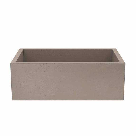 Native Trails NSK3018-E Nativestone 30" Farmhouse Single Basin Concrete Kitchen Sink -