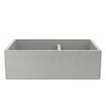 thumbnail image 1 of Native Trails Nskd3321 Nativestone 33" Double Basin Farmhouse Concrete Kitchen Sink - Wood, 1 of 7