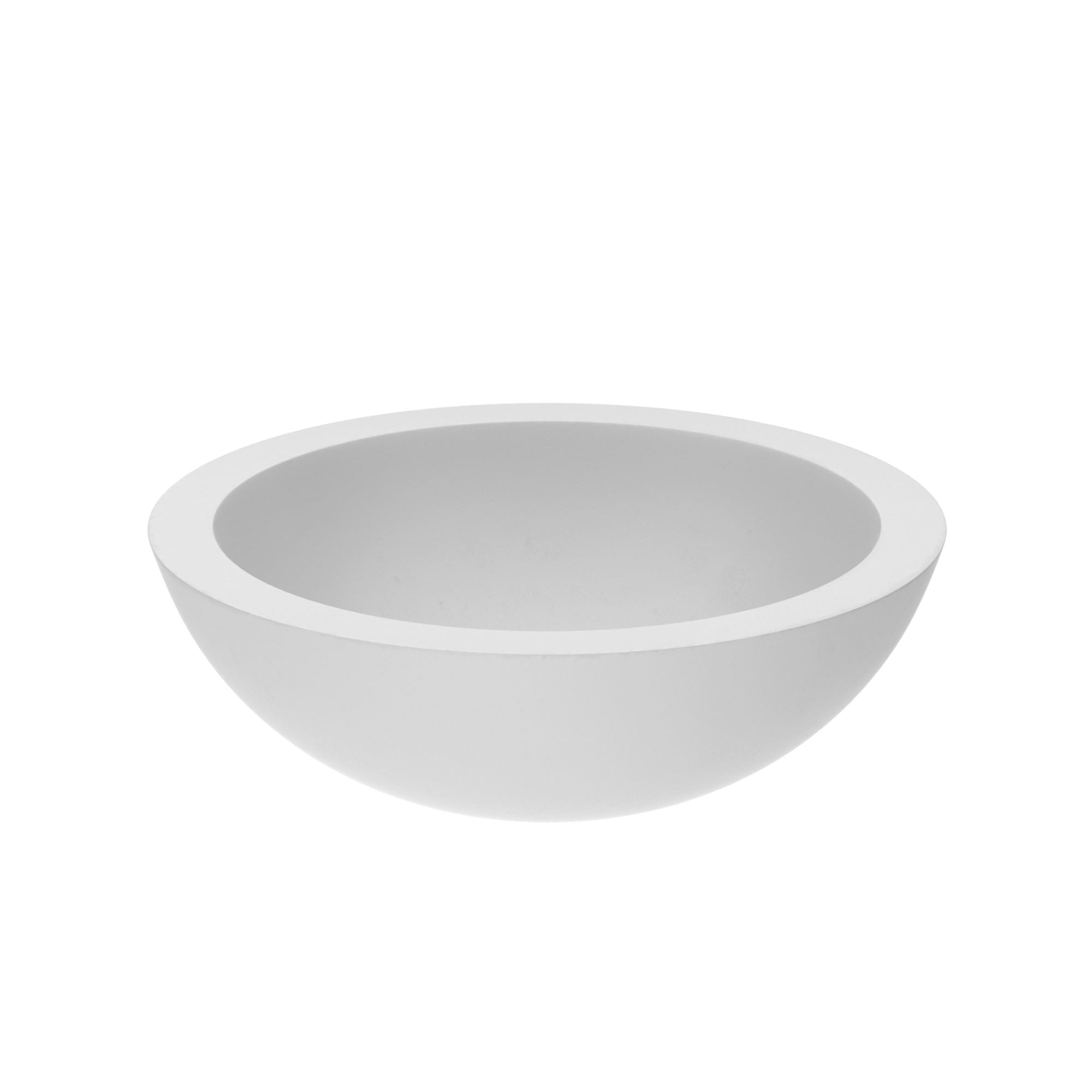 Pearl Circular Stone Vessel Bathroom Sink 17" in Copper