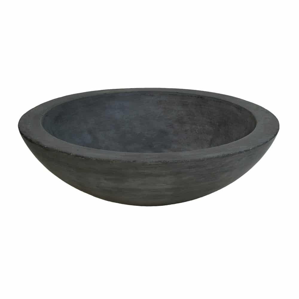Slate Gray Round Concrete Vessel Sink