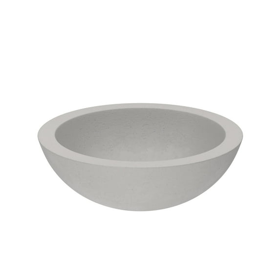 Native Trails Nsl1705 Nativestone 17" Circular Concrete Vessel Bathroom Sink - Wood