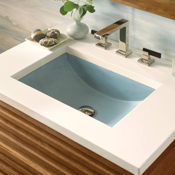 Native Trails NSL2014-O Nativestone 20-3/4" Rectangular Concrete Undermount Bathroom Sink