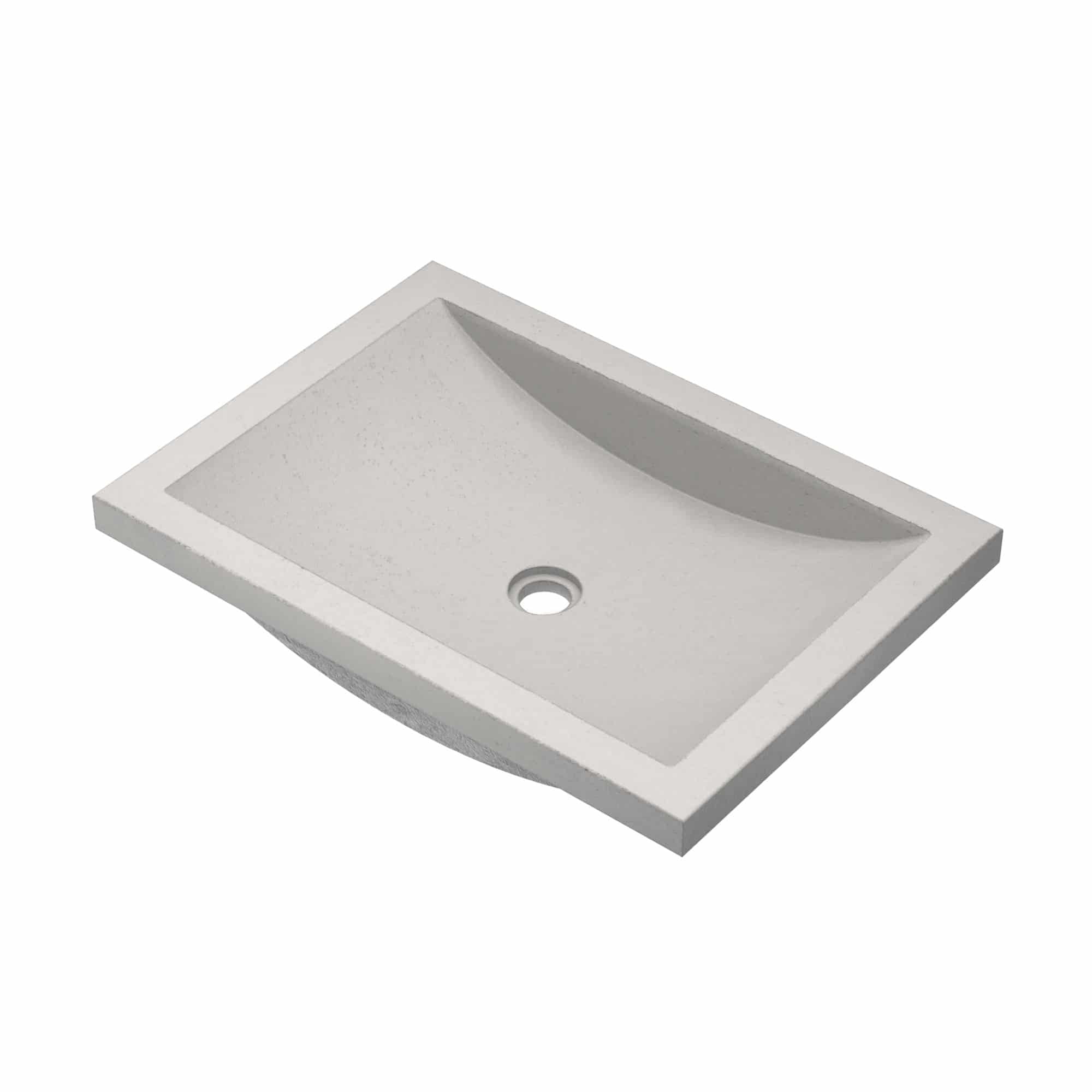 Native Trails NSL2014-A Nativestone 20-3/4" Rectangular Concrete Undermount Bathroom Sink