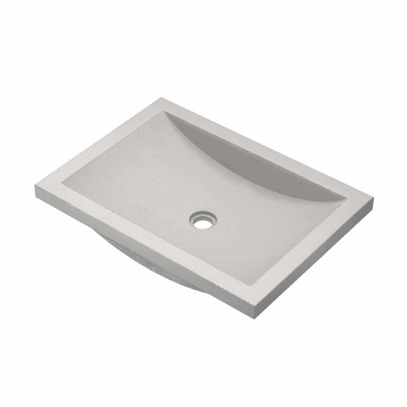 Native Trails NSL2014-A Nativestone 20-3/4" Rectangular Concrete Undermount Bathroom Sink