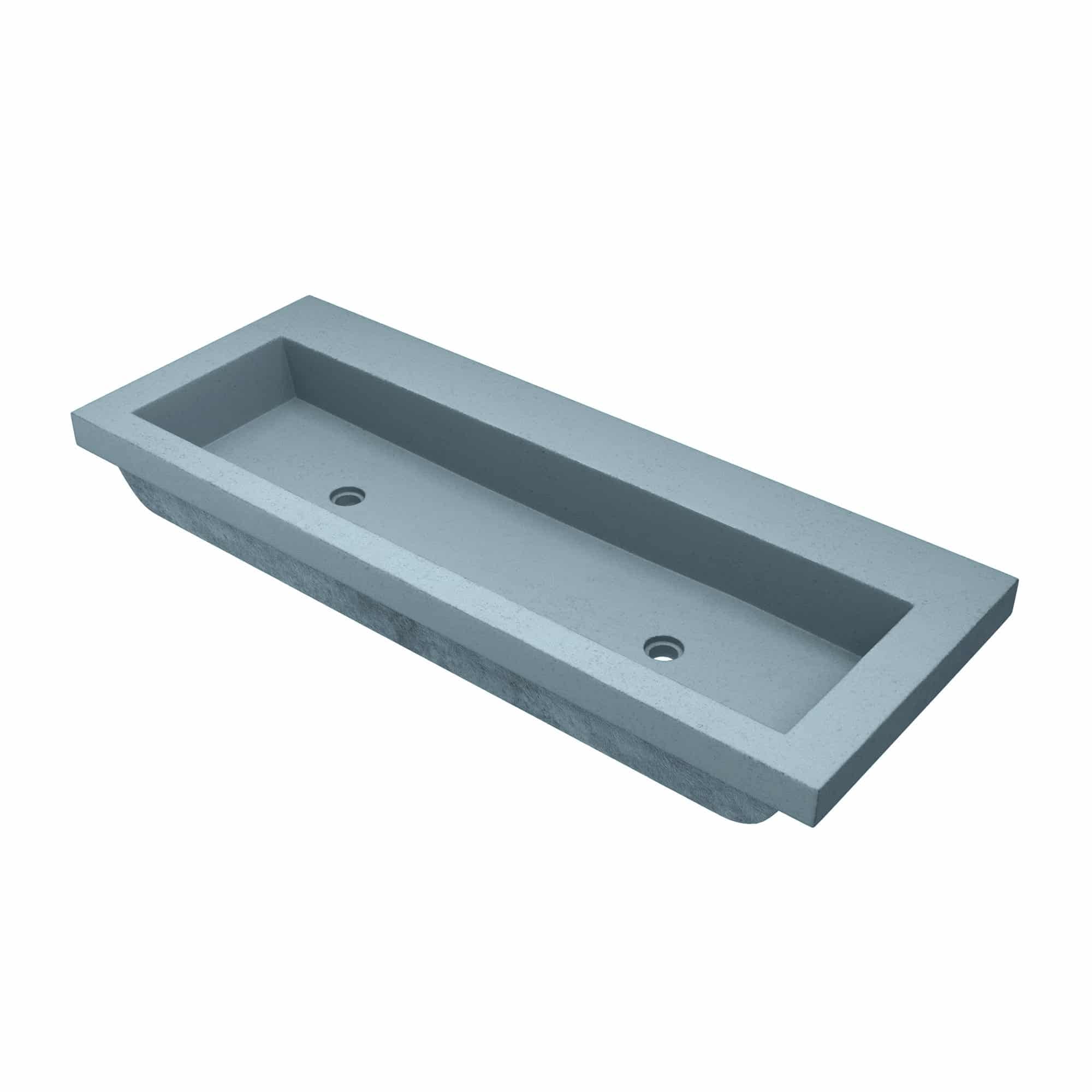 Native Trails NSL4819-OX Nativestone 48" Rectangular Concrete Drop In Bathroom Sink -