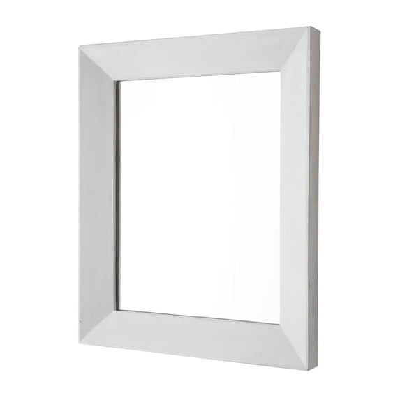 Native Trails Portola Rectangle Concrete Mirror - 22" x 26" x 1.75" Pearl A Ivory
