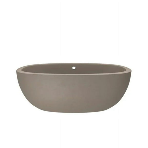 Native Trails Nst6236 Nativestone 62" Free Standing Concrete Soaking Tub - Earth
