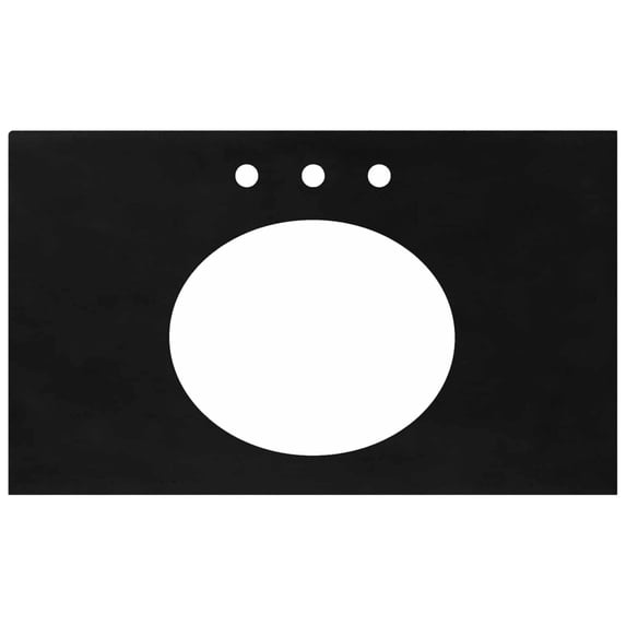 Native Trails Nsv36-O Nativestone 36" Stone Composite Vanity Top - Charcoal