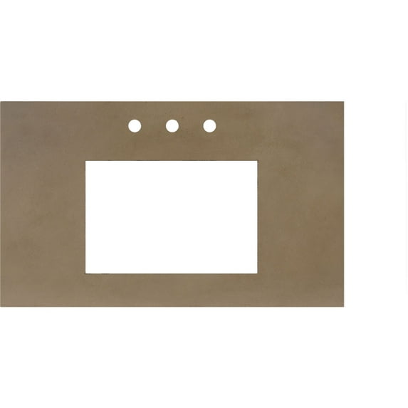 Native Trails Nsv36-R Nativestone 36" Stone Composite Vanity Top - Earth