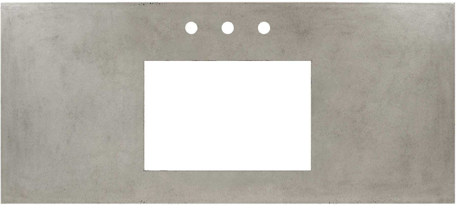 Ash Carrara Marble 48" Engineered Stone Bathroom Vanity Top