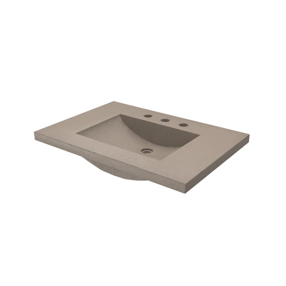 Native Trails NSVNT30-E Palomar 30" Nativestone Concrete Vanity Top - Earth