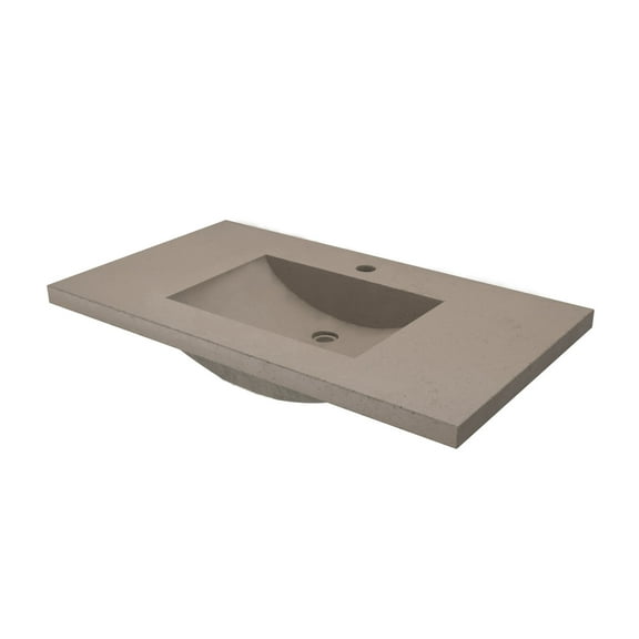 Native Trails Nsvnt36-1 Palomar 36" Nativestone Concrete Vanity Top - Earth