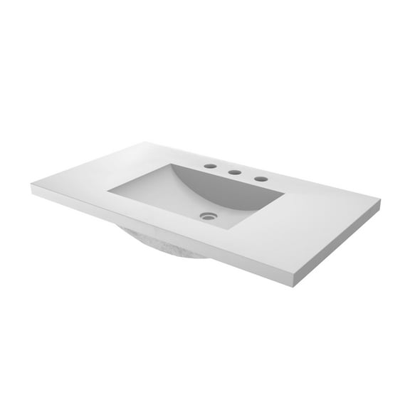 Native Trails Nsvnt36 Palomar 36" Nativestone Concrete Vanity Top - Pearl