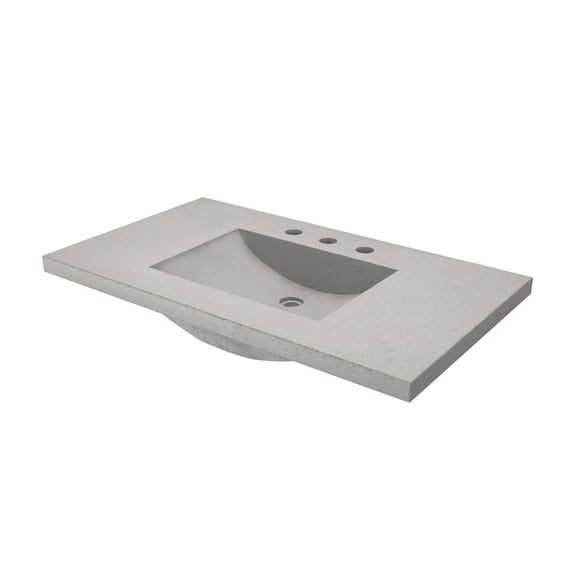 Native Trails NSVNT36-A Palomar 36" Nativestone Concrete Vanity Top - Wood