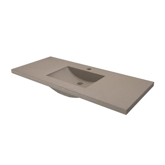 Native Trails NSVNT48-E1 Palomar 48" Nativestone Concrete Vanity Top - Earth