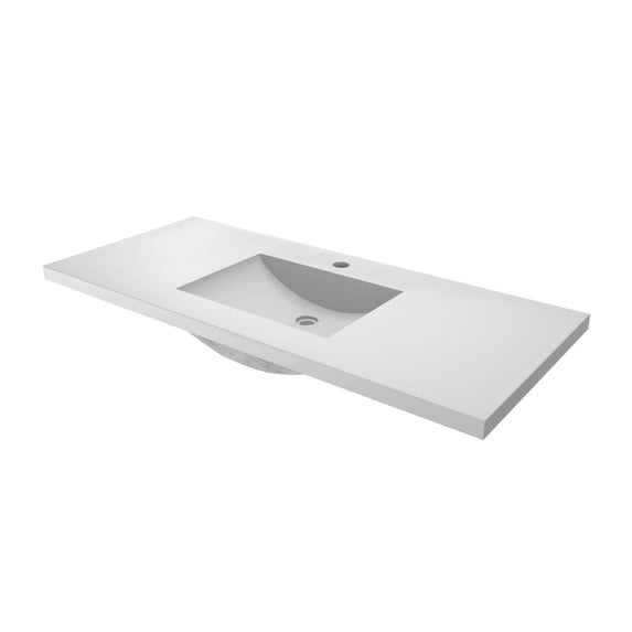 Native Trails NSVNT48-P1 Palomar 48" Nativestone Concrete Vanity Top - Pearl
