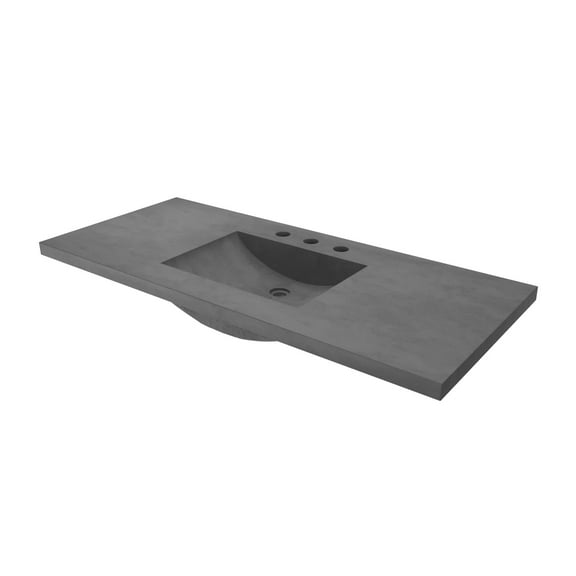 Native Trails NSVNT48-S Palomar 48" Nativestone Concrete Vanity Top - Slate