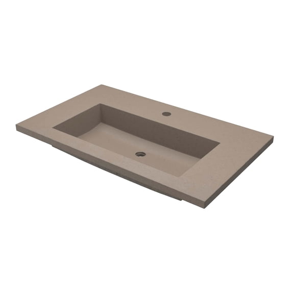 Native Trails Nsvt36-1 Capistrano 37" Nativestone Concrete Vanity Top - Earth