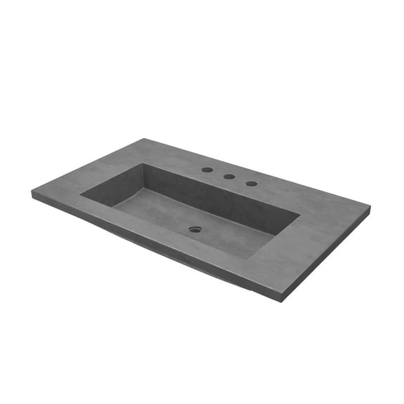 Native Trails Nsvt36 Capistrano 37" Nativestone Concrete Vanity Top - Slate