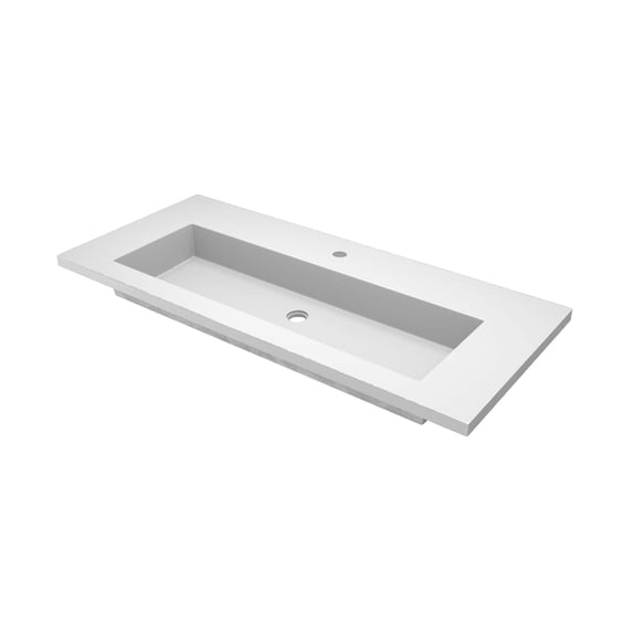 Native Trails NSVT48-P1 Capistrano 49" Nativestone Concrete Vanity Top - Pearl