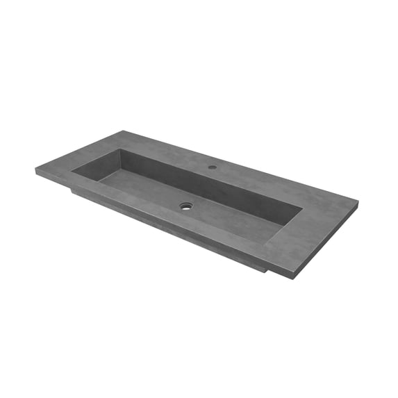 Native Trails NSVT48-S1 Capistrano 49" Nativestone Concrete Vanity Top - Slate