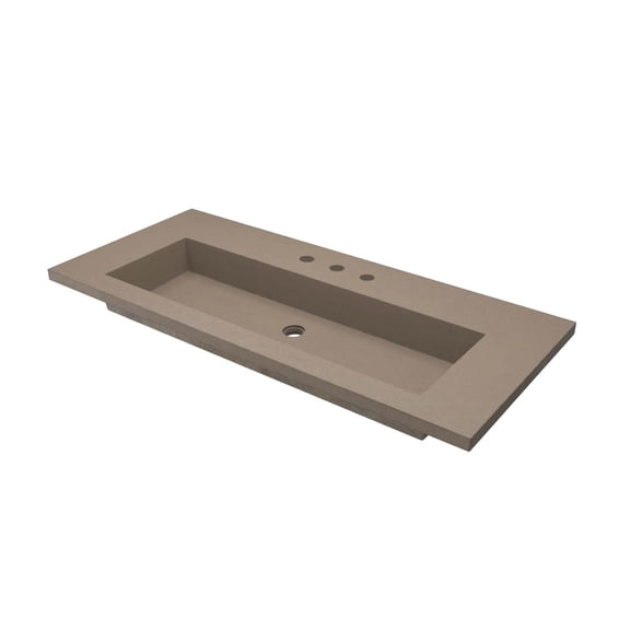 Native Trails Nsvt48 Capistrano 49" Nativestone Concrete Vanity Top - Earth