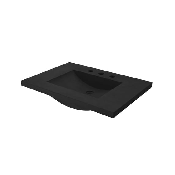 Native Trails NSVNT30-C Palomar 30" Nativestone Concrete Vanity Top - Charcoal