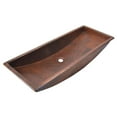 thumbnail image 1 of Native Trails Trough Antique Copper 36-inch Undermount/ Drop-in Rectangular Bathroom Sink, 1 of 7
